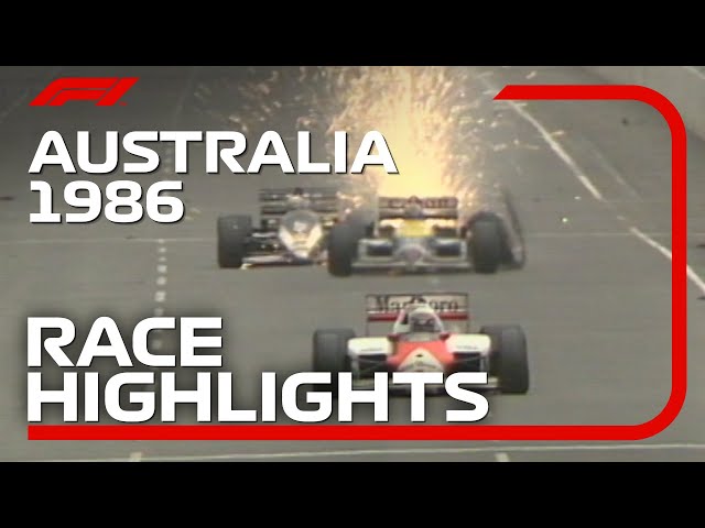 1986 australian grand prix: race highlights